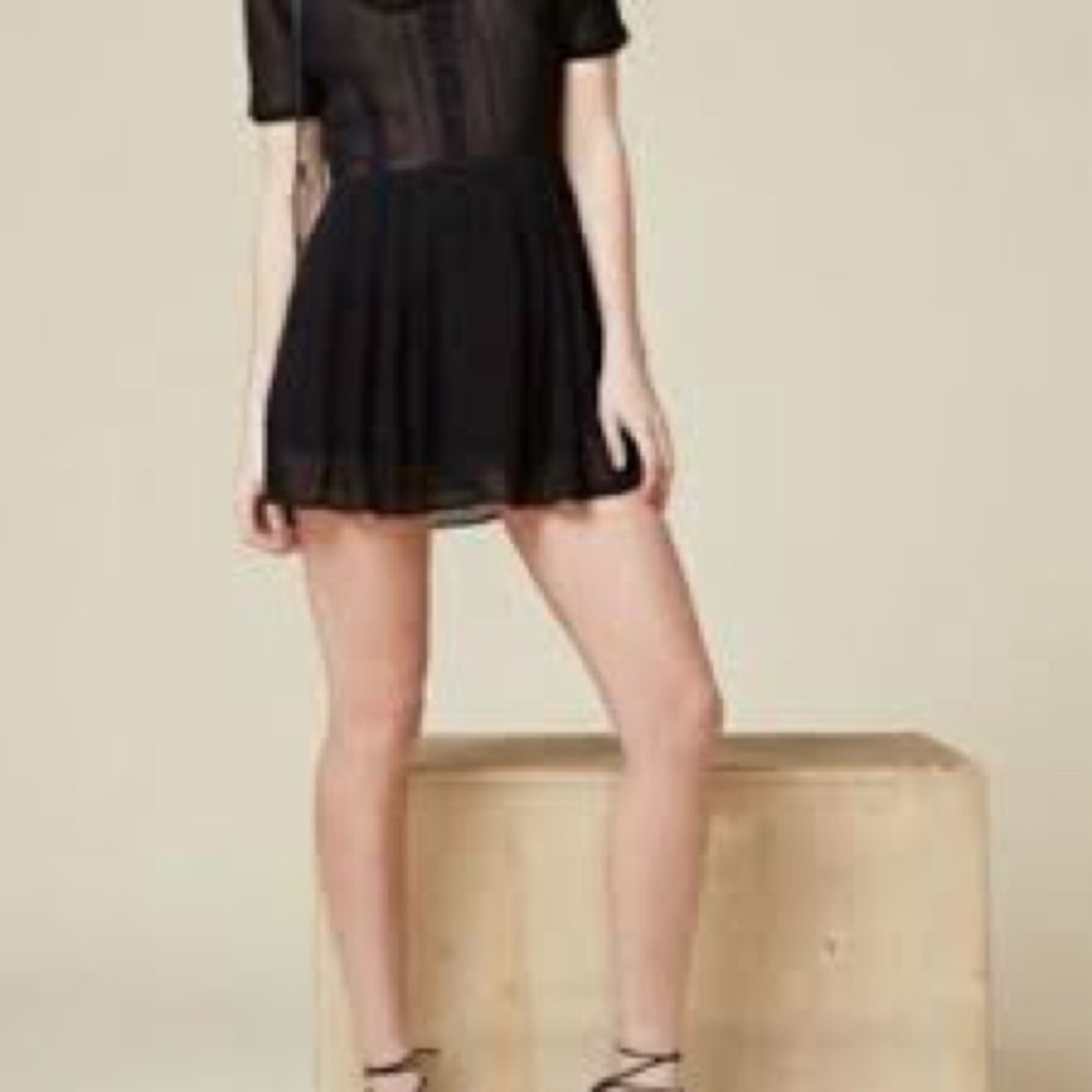 Reformation Deep Red Sheer Romper - Picture 14 of 14